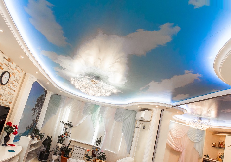 Заказать потолок с фотопечатью в г. Коноша