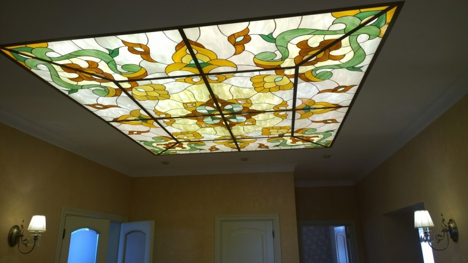 Заказать световой потолок с фотопечатью в г. Коноша